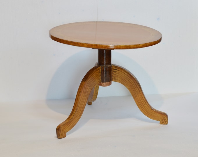 Reclaimed Georgian Mahogany Dish Top Pedestal Coffee Table Antique Coffee Tripod Table | Painted Small Table | Plant Pedestal | 1800s