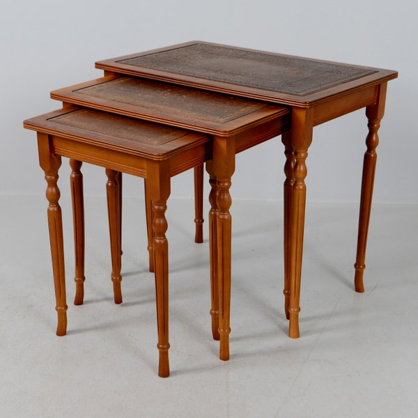 Leather Top Table Etsy