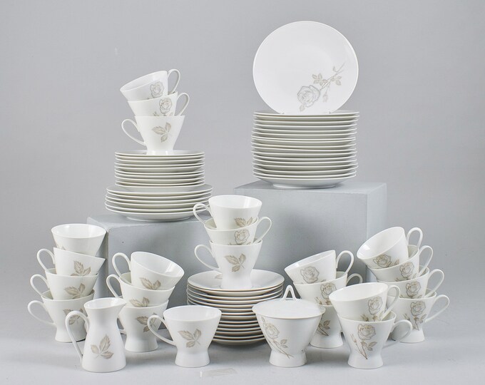VNTG Rosenthal Coffee Tea Service Chief Vintage German Porcelain Set 73 PCS