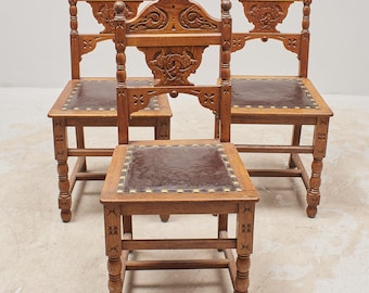 Vintage Oak Chair | Chaises de Style 1900s