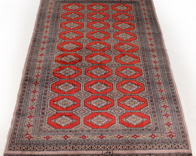 DISCOUNT! Hand Knotted Bokhara signed Wool rug | Bochara wool carpet Handmade