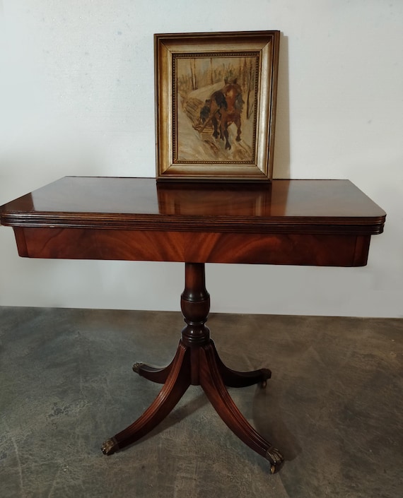 Vintage Game Table | Bevan Funnel | Victorian Card Table | English
