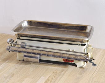 Scandinavian Retro Household Table Kitchen Scale | 6 Kilo | 1900s Vintage Mechanical Scale Egyl