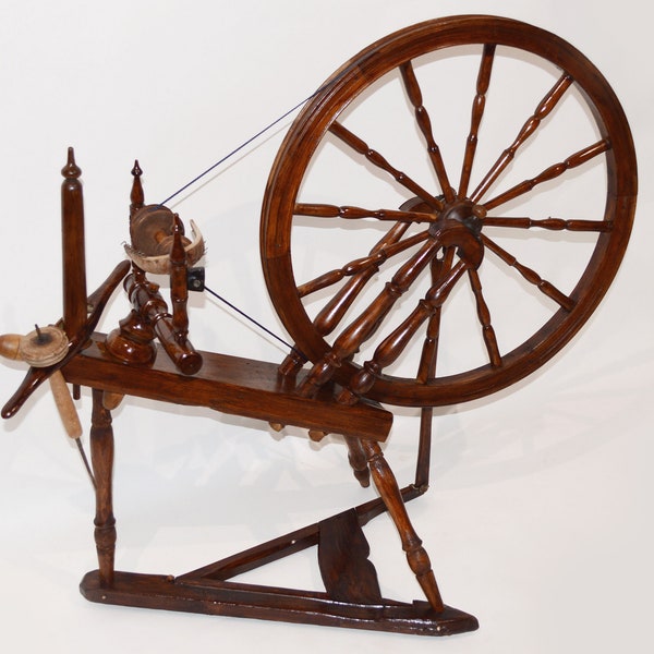 Antique Spinning Wheel Etsy