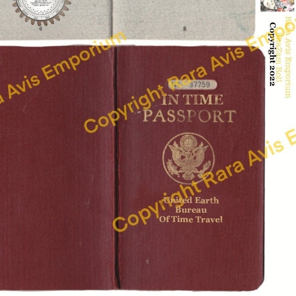 Time Travelers Passport digital downloadable