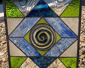 Rondel Glass Window Panels - Etsy