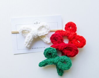 Christmas Crochet Christmas Bow / Crochet Bow / Christmas Bows