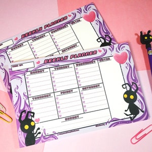 Kingdom Hearts Heartless Weekly Planner Stationery Notepad