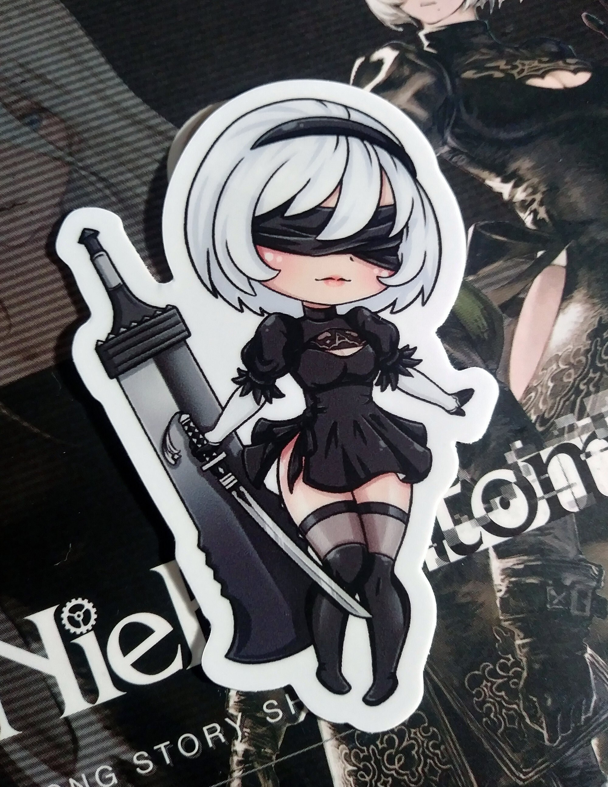 Nier Automata 2B Nier Automata Sword Anime Matte Finish Poster