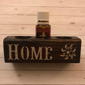 Wood Essential Oil Bottle Display