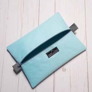 Utility Zip Pouch - Aqua - Ottertex 600 Denier Canvas - First Aid Pouch - Gear Pouch
