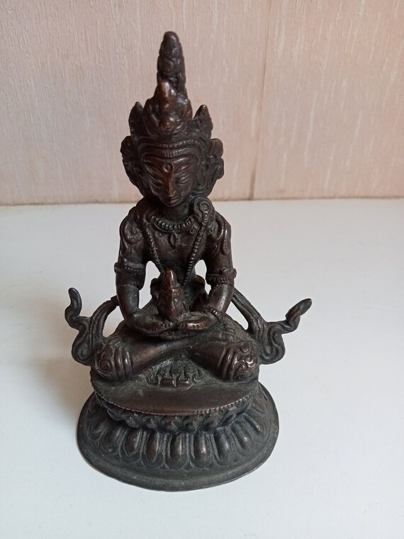19 世紀のシヴァ神像、高さ 13 cm、ブロンズ製 - Etsy 日本
