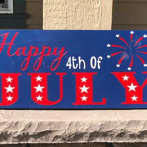 Fourth of July Decor - 4th of July Decor - 4th of July Sign - Patriotic Sign - Fourth of July Sign - Summer Sign - Summer Decor