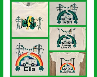 St Patrick's Day Line Kid tee-Toddler Tee-Toddler shirt-Personalized shirt