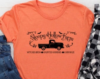 Camiseta Sleepy Hollow Farms - Camiseta de Halloween - Camiseta de otoño - Camiseta de otoño