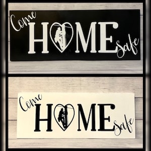Lineman Sign - Come Home Safe Wood Lineman Sign - Lineman&#39;s Home - Lineman Decoration - Lineman House Décor