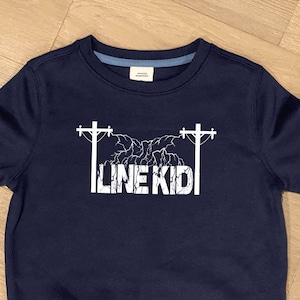 Line Kid Hoodie-Lineman Child Hoodie-Line Kid Sweatshirt-Linemans Girl-Linemans Son-Linemans Daughter-Linemans Child-Line Kid Shirt