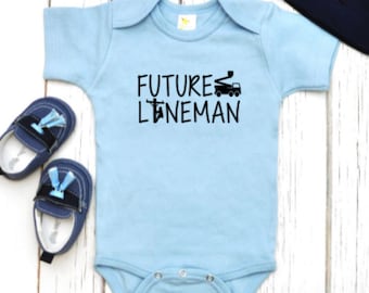Future Lineman Bodysuit - Lineman Bodysuit-Father's Day-Baby Shower Gift-Baby Girl–Baby Boy-Future Lineman-Lineman Baby-Lineman Daddy