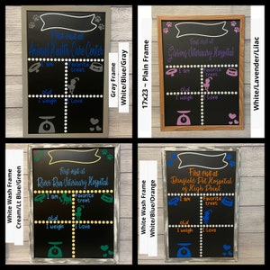 Veterinary First Visit Chalkboard Vet Visit Chalkboard Pets First Visit image 5