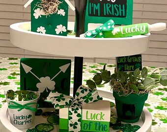 8 Decorazioni A Spirale + Striscione Per San Patrizio, Set Completo Per Feste Irlandesi, Trifogli E Folletti Per Decorare Soffitto E Pareti