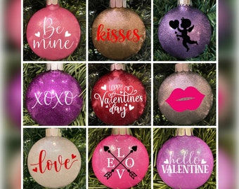Valentinstag Ornament (über 50 Styles) - Liebe Ornament - Valentinstag Geschenk - Valentinstag Dekor - Valentinstag Baum - Personalisiertes Geschenk