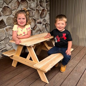 Toddler Cedar Picnic Table