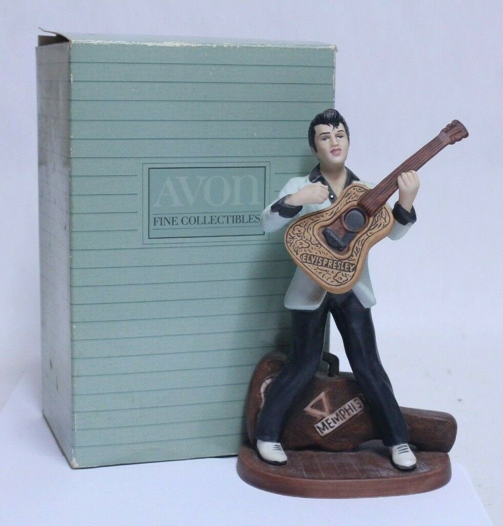 Avon Elvis Presley Porcelain Statue Figurine With Box 1987 Etsy