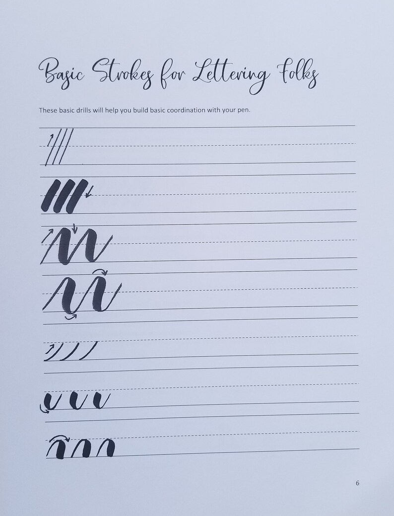 Hand Lettering 101 Workbook - Digital Download - Etsy