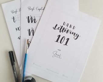 Hand Lettering 101 Workbook - Digital Download