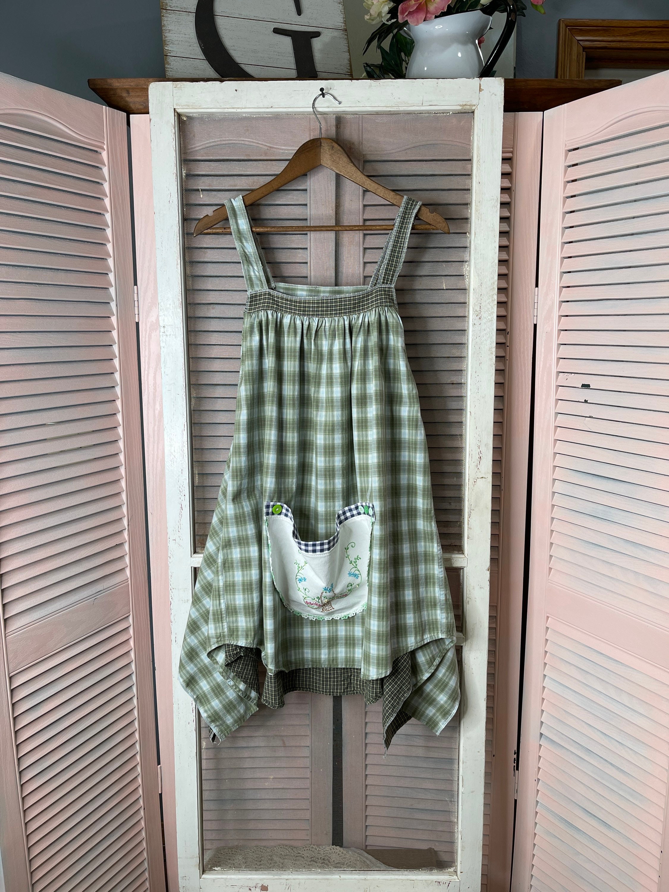 Upcycled Boho Hippie Apron Top/dress. Size Medium. Etsy