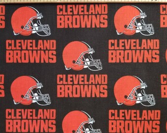 Nfl Cleveland Browns Cotton Fabric Etsy Canada
