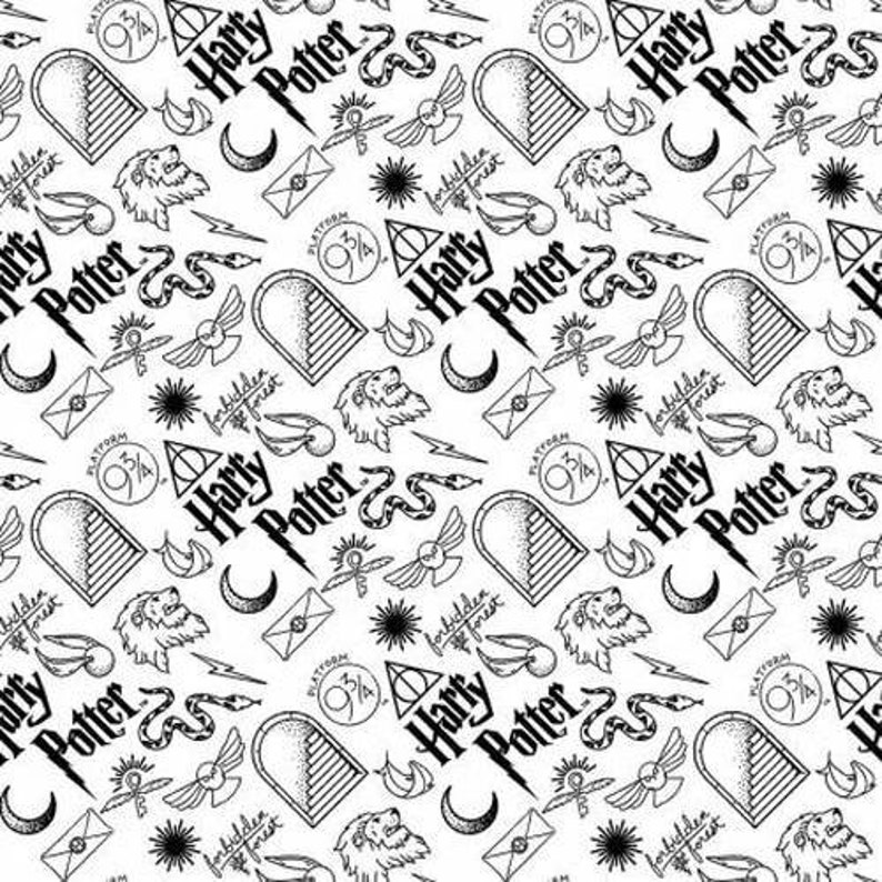 Flannel Cotton Harry Potter Fabric