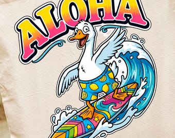 Lustiges Gans PNG-Bundle, Sommer-Strand-Shirt PNG JpG, nahtloses Sublimationsdesign, digitaler Download