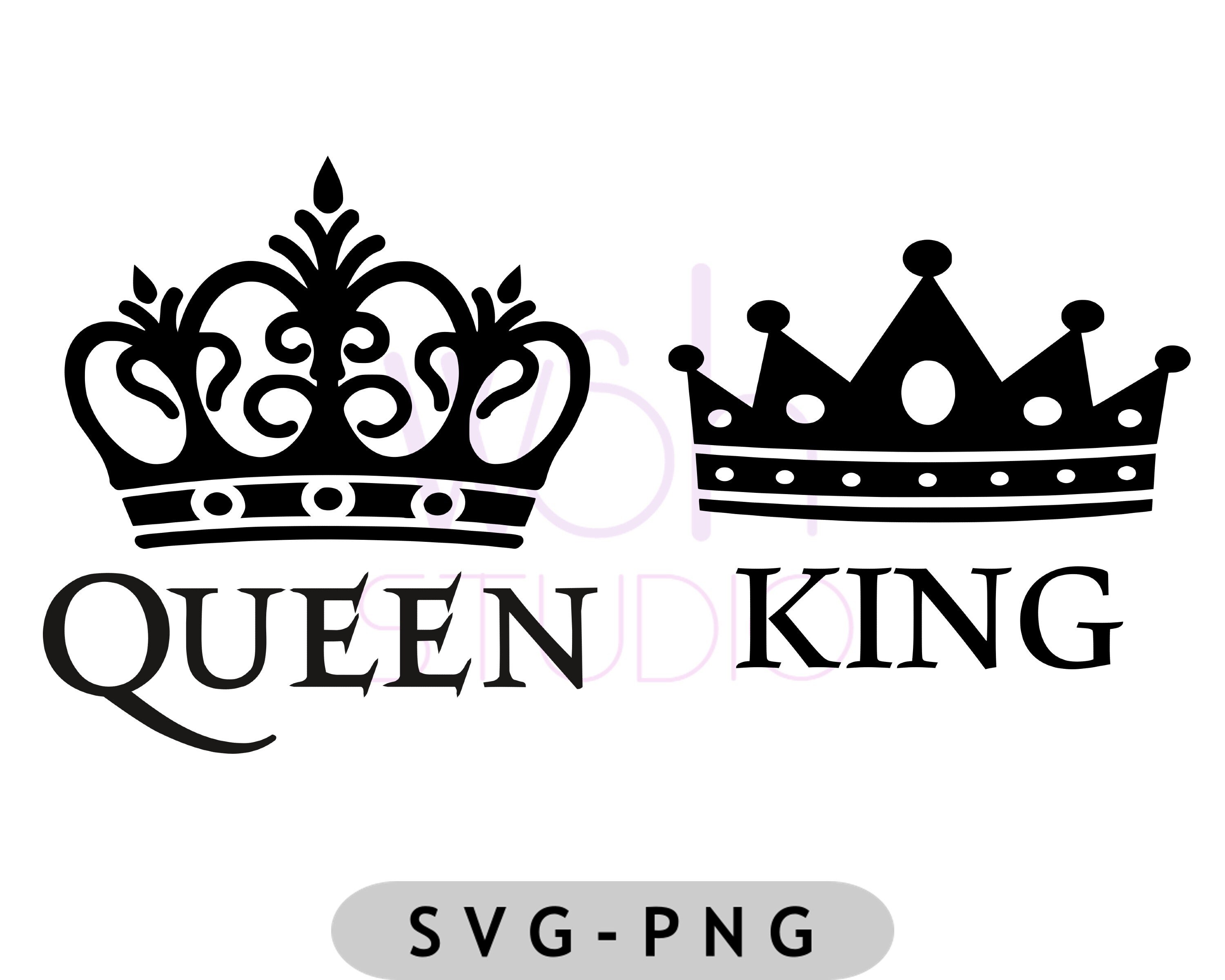 King And Queen Design Files SVG King Queen Crown Design Files King 