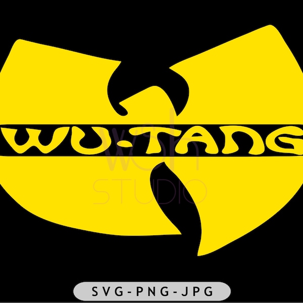 Wu Tang Rap Hip Hop téléchargement numérique/svg, png, fichiers jpg, pour Silhouette et Cricut, téléchargement numérique/impression numérique