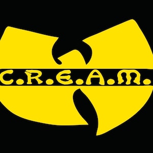 C.R.E.A.M / Rap Hip Hop Descarga digital/archivos SVG, PNG, JPG, Para Silhouette y Cricut, Descarga digital/Impresión digital