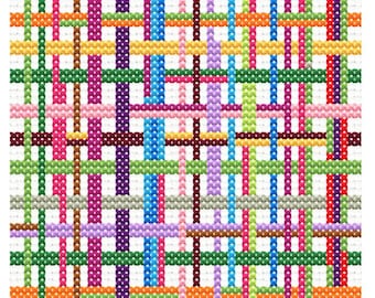 Kreuzstichmuster Geometrisches Muster: Moderner Sampler (Digitales PDF) | Pflanze Kreuzstich Muster | Sofortiger Download