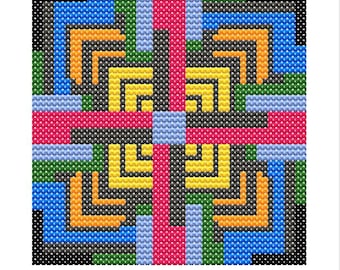 Kreuzstichmuster: Modern Sampler_4(Digital PDF) | Pflanze Kreuzstich Muster | Sofortiger Download