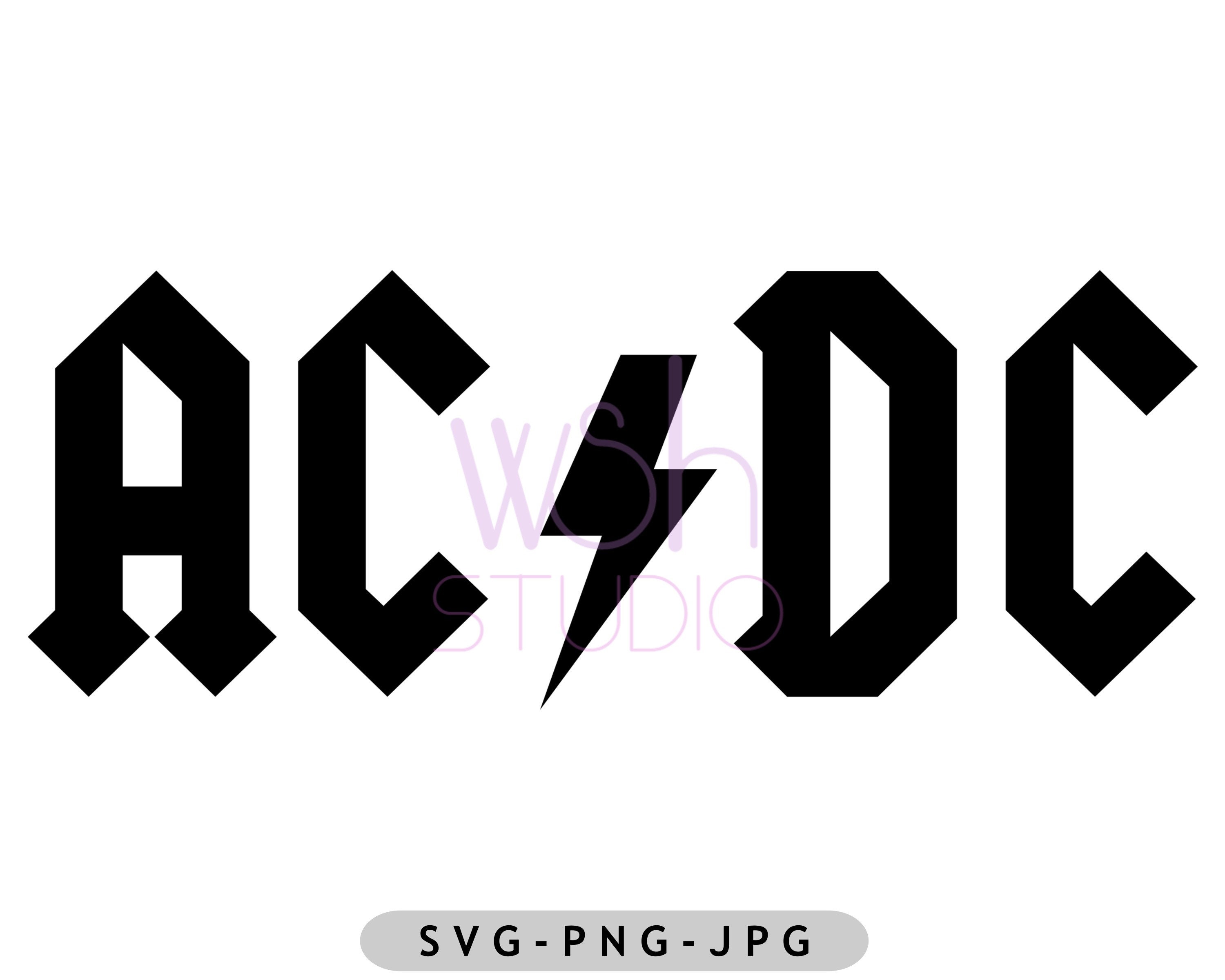 AC / DC Logo Digital Download/svg Png Jpg Files for - Etsy