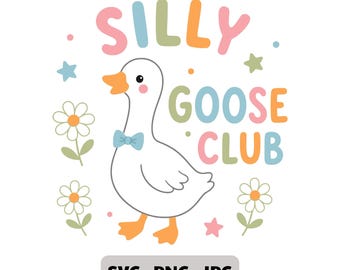 Dumme Gans Club SVG PNG JPG, süße Gans Clipart, Vorschule Kindergarten Shirt Design, Lehrer Geschenk digitaler Download