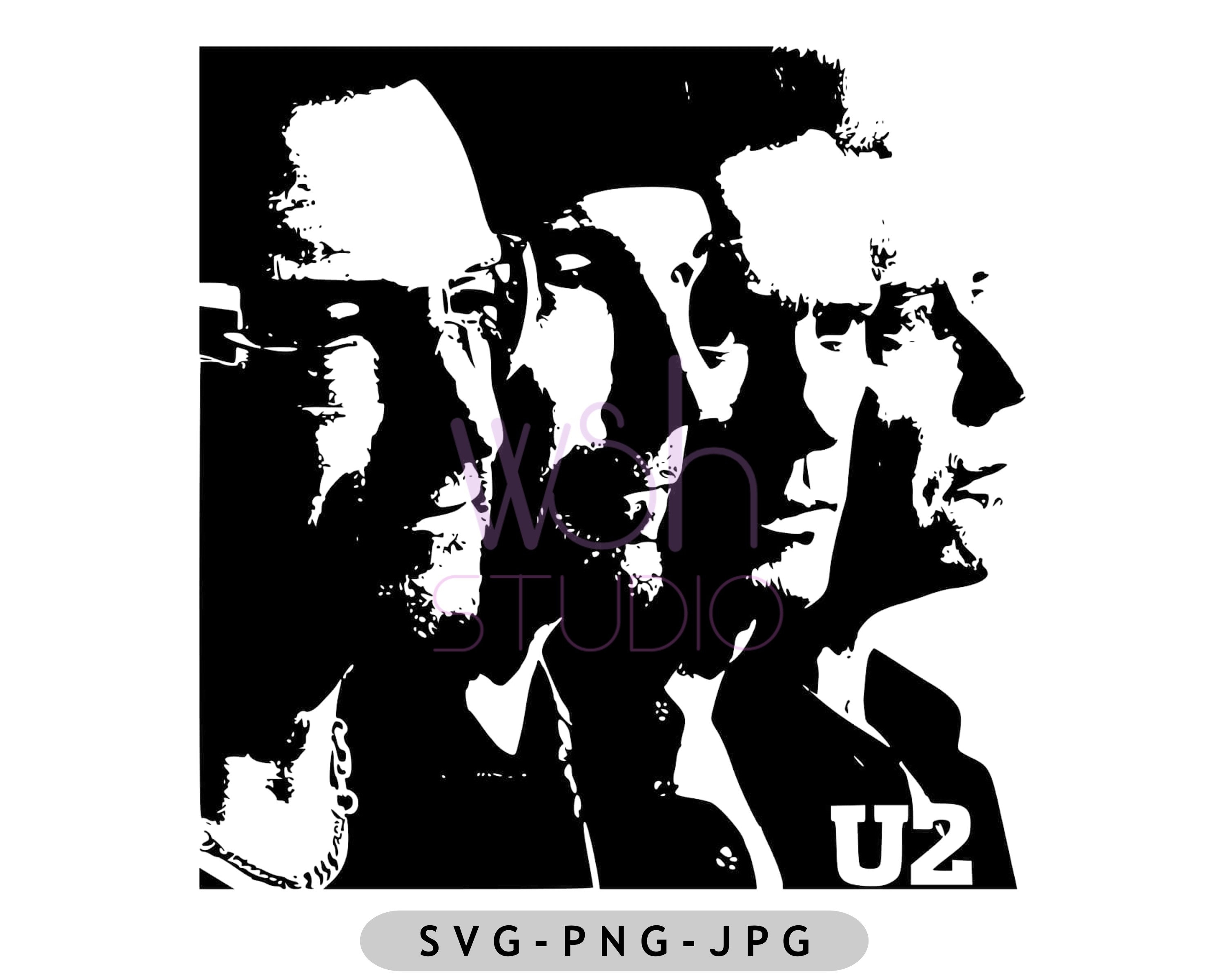 U2 Band Digital Download/svg Png Jpg Files for Silhouette - Etsy UK