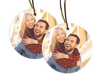 Personalized Photo Ceramic Ornament: Cherished Memories Keepsake