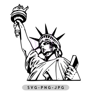 Download digital da Estátua da Liberdade/svg, png, arquivos jpg, para Silhouette e Cricut, download digital/impressão digital