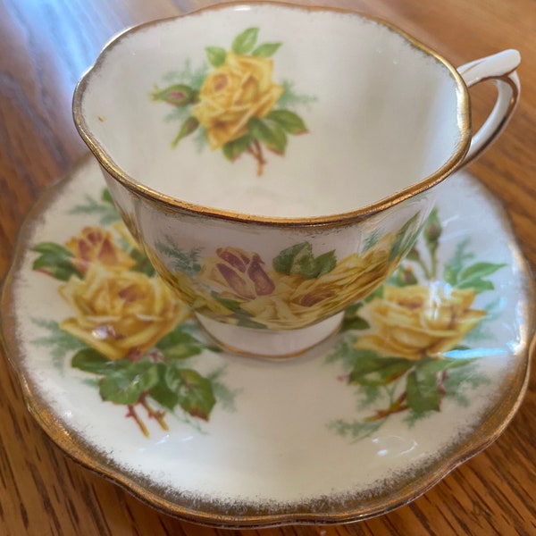 Royal Albert Yellow Tea Rose Etsy