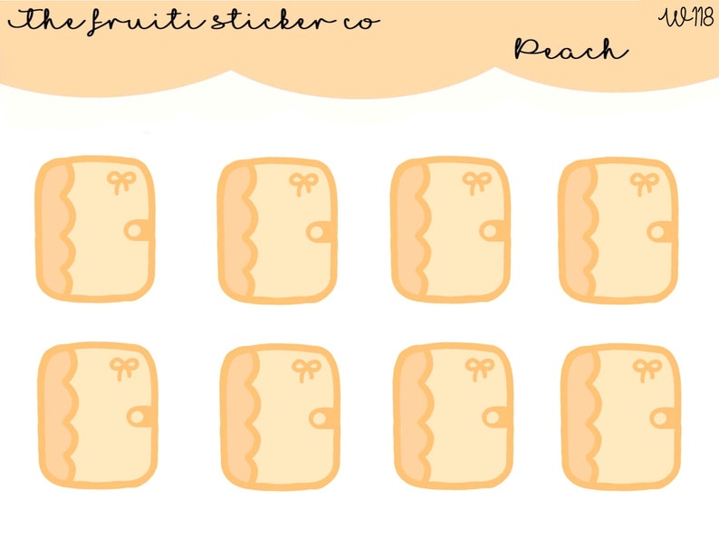 peach planner stickers