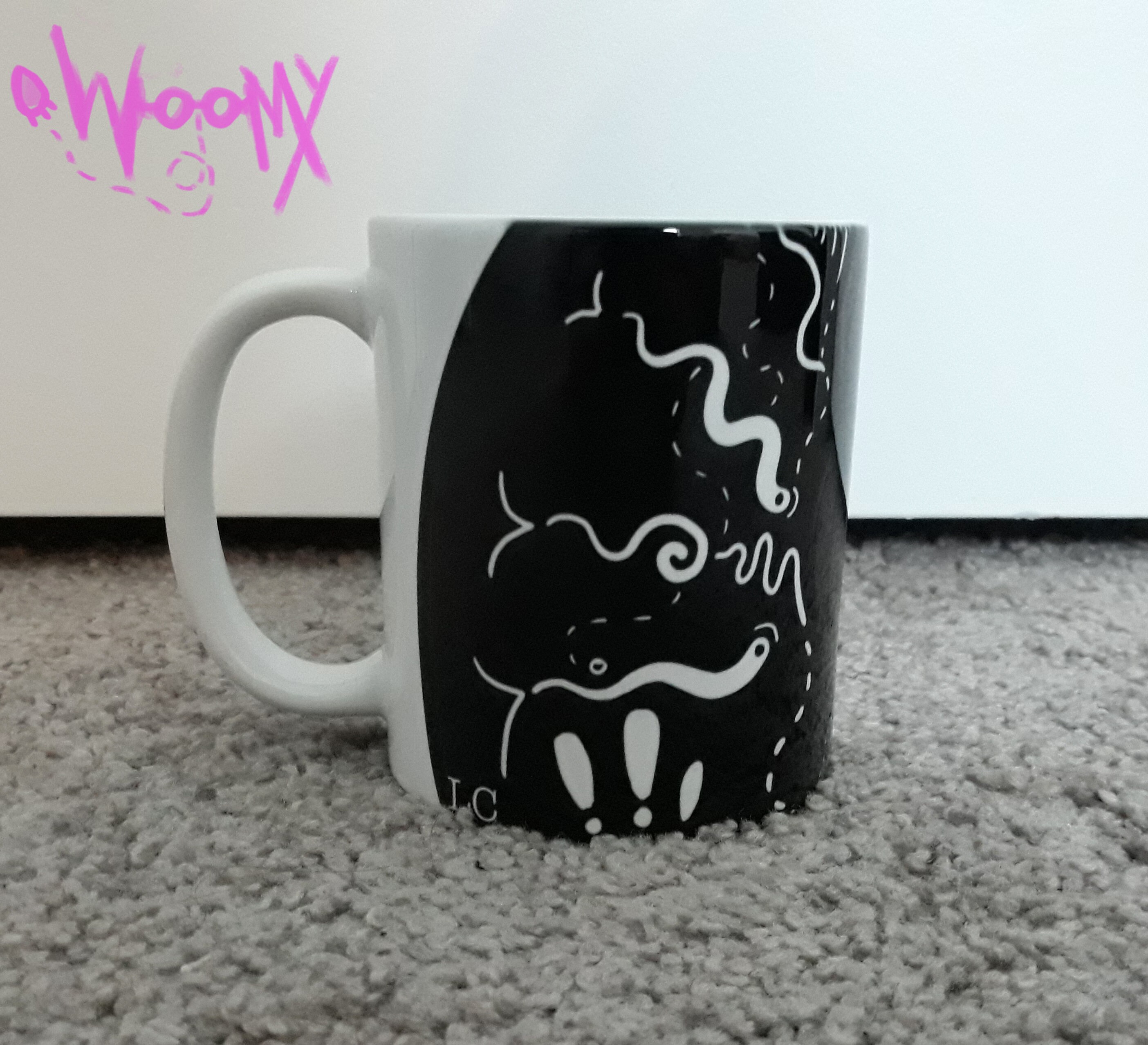 Mug Custom Mug Design Mug Black and White Mug Anime Mug Etsy UK