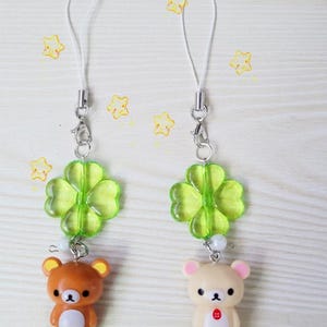 Lucky Bear Rilakkuma Heisei Retro Juminocore Trinket Keychain / Bag Charm