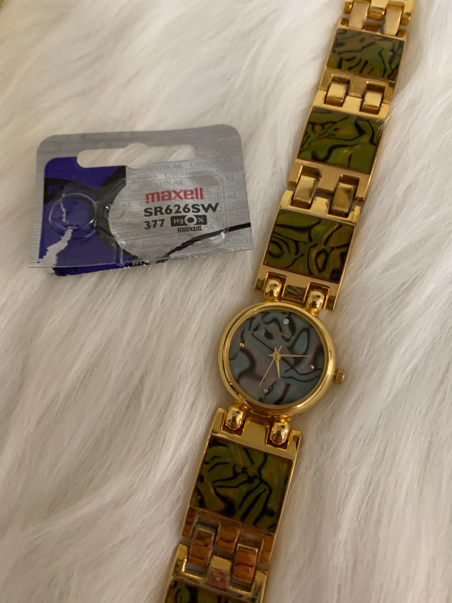 Vintage womens Quemex Abalone watch Etsy