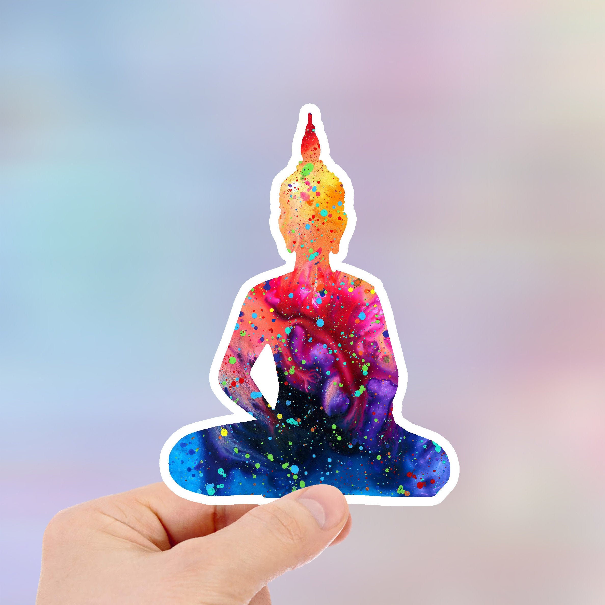 Buddha Yoga Stickers Meditation Stickers Ultimate Etsy 日本