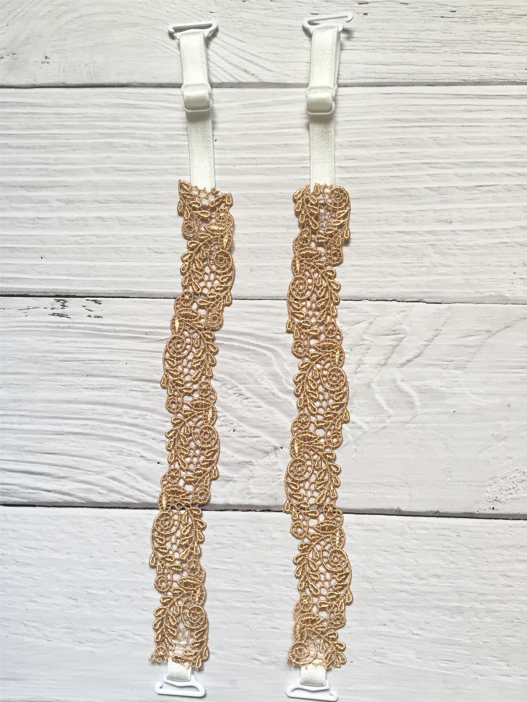 Ivory Lace Bra Straps Off Shoulder Dress Bra Straps 2cm Width Etsy